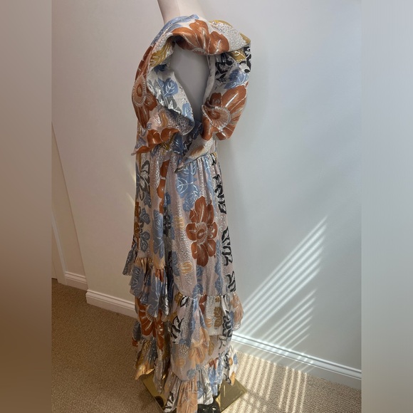 Ulla Johnson Fontaine Midi Dress in Ocean Jasper - Picture 9 of 11